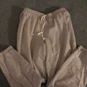 Gray sweatpants